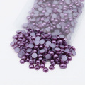 Gros Z48-Dark Blue Purple ABS Flatback demi-ronde perles perle ongles